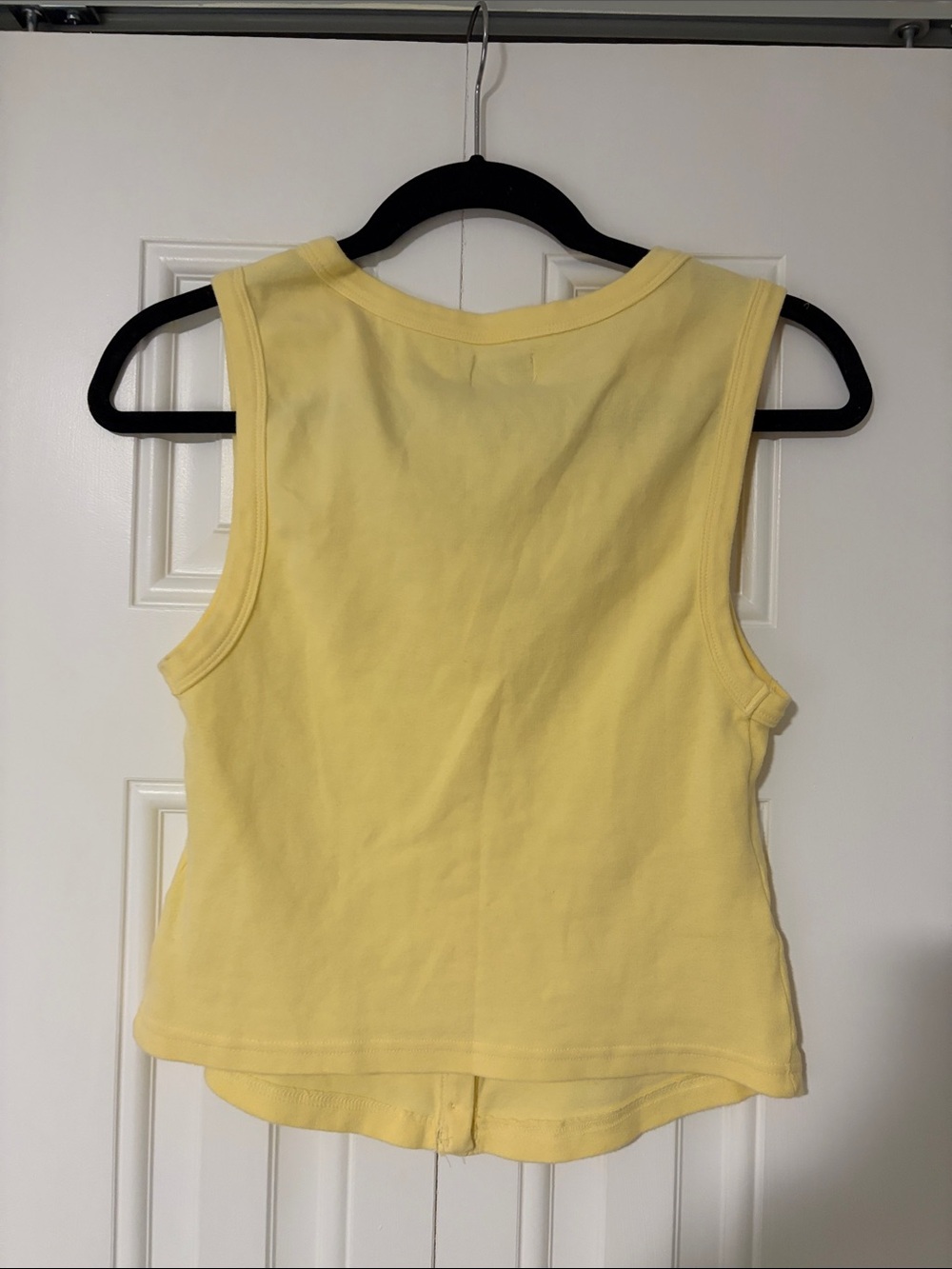 BDG Yellow Sleeveless Button-Front Tank Top - Picture 3 of 3